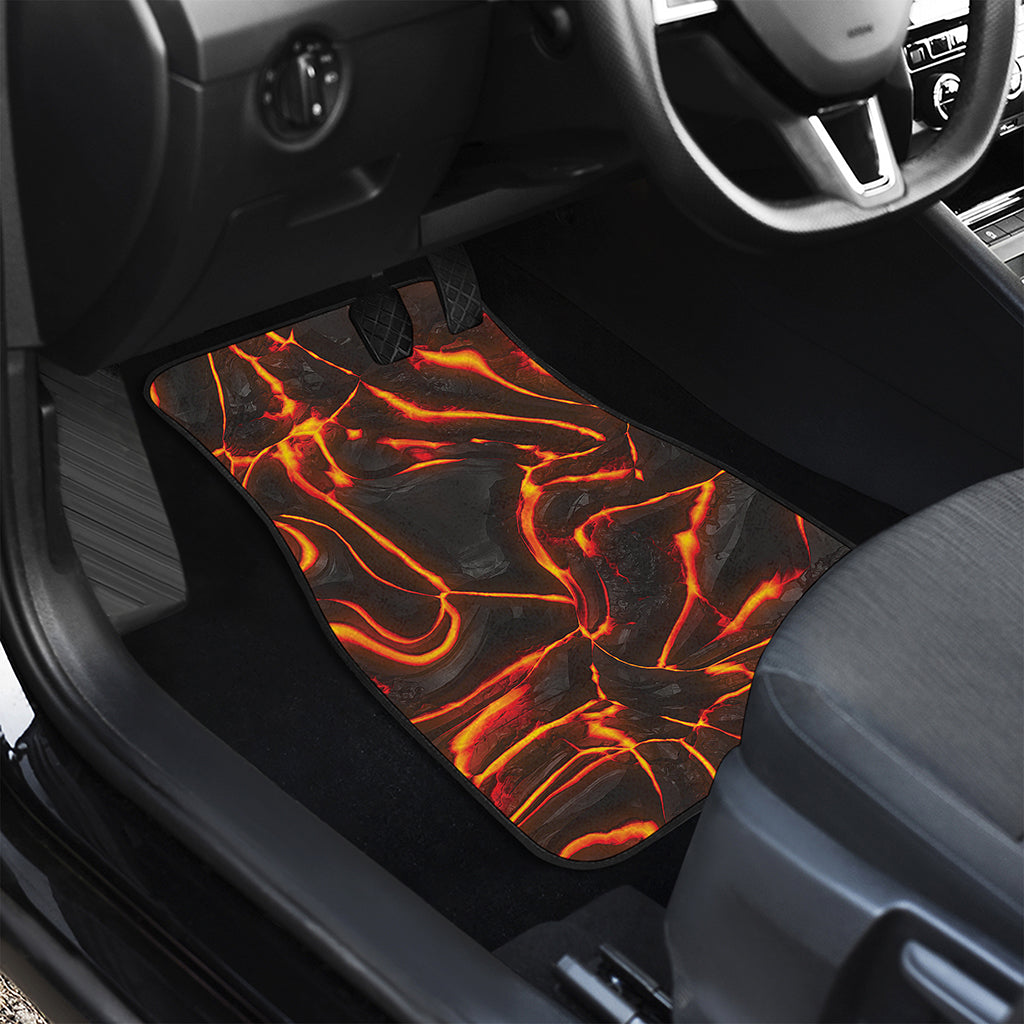 Lava Print Front and Back Car Floor Mats