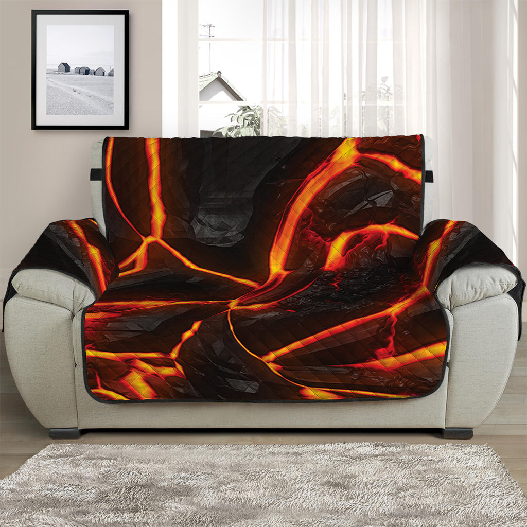 Lava Print Half Sofa Protector