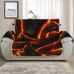 Lava Print Half Sofa Protector