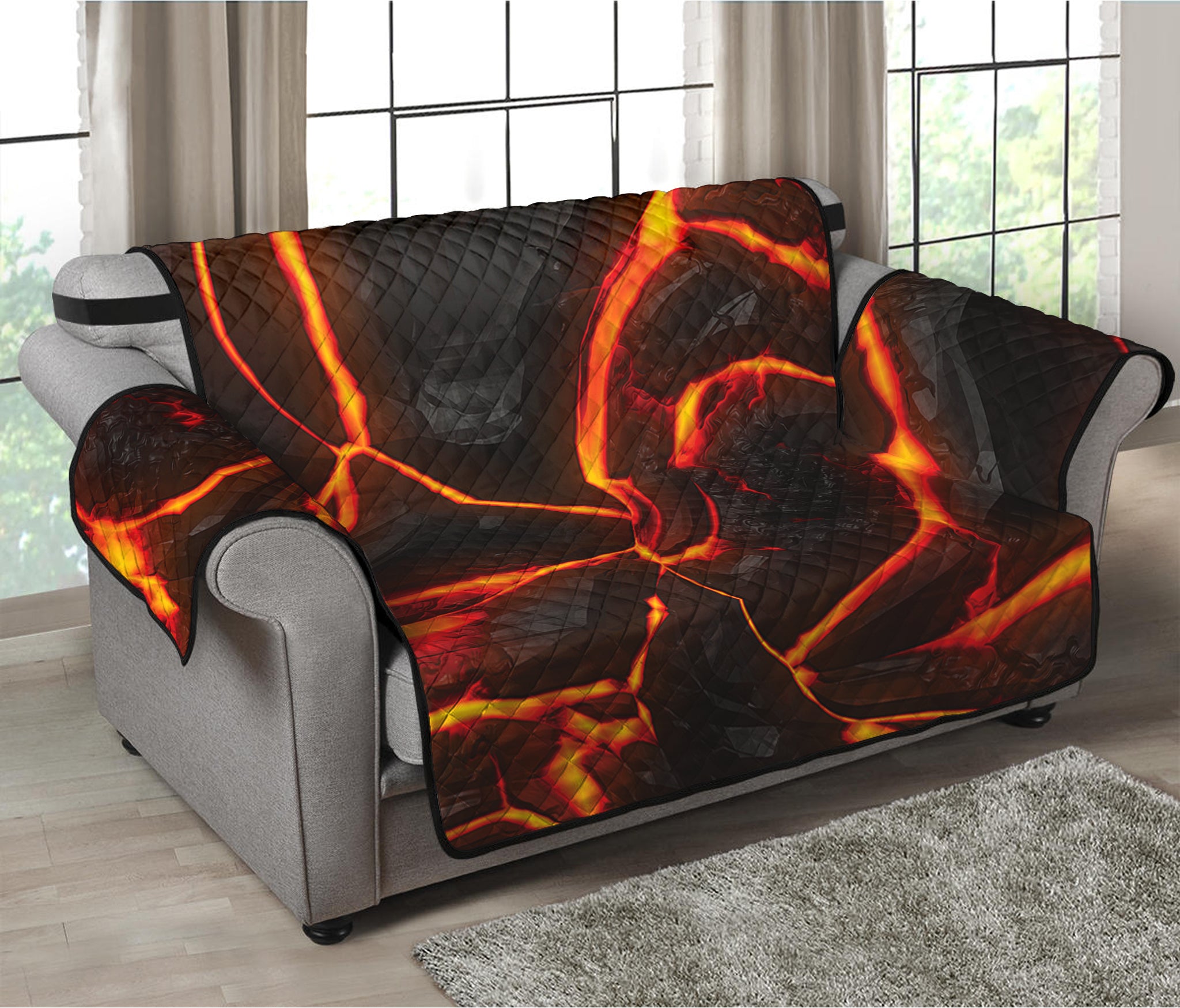 Lava Print Loveseat Protector