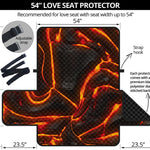 Lava Print Loveseat Protector