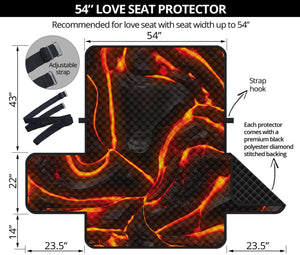 Lava Print Loveseat Protector