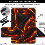 Lava Print Loveseat Protector