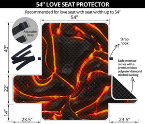 Lava Print Loveseat Protector