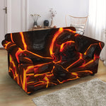 Lava Print Loveseat Slipcover