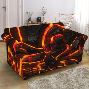 Lava Print Loveseat Slipcover