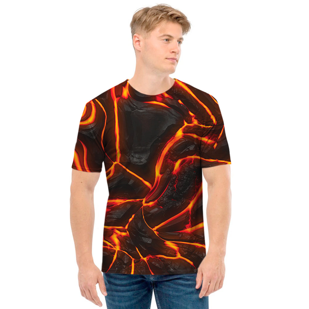 Lava Print Men's T-Shirt