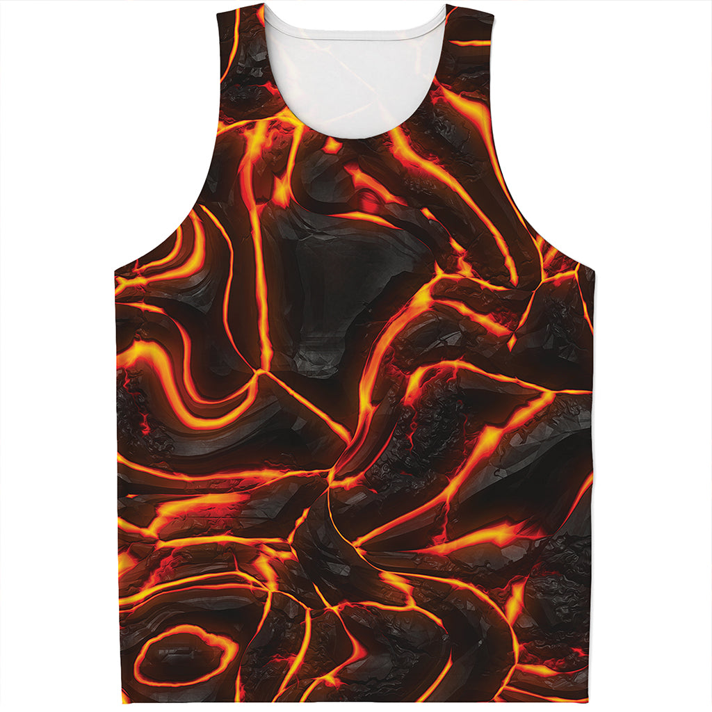 Lava Print Men's Tank Top