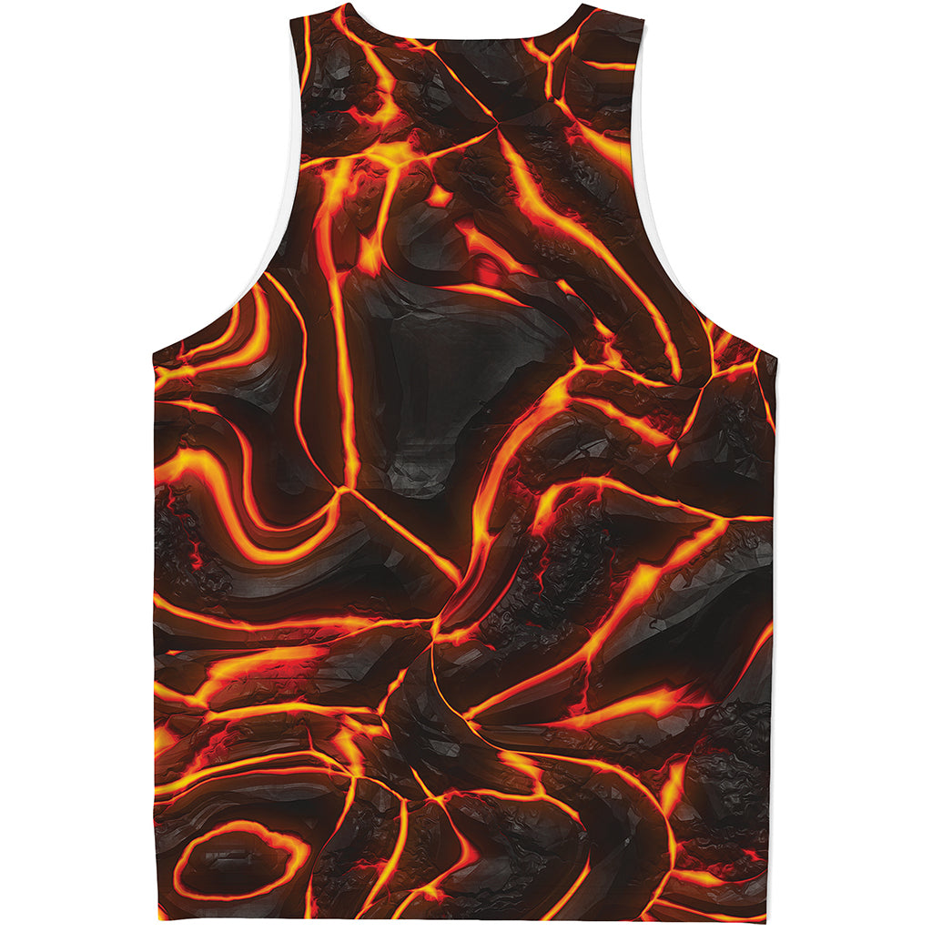 Lava Print Men's Tank Top