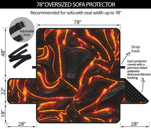 Lava Print Oversized Sofa Protector