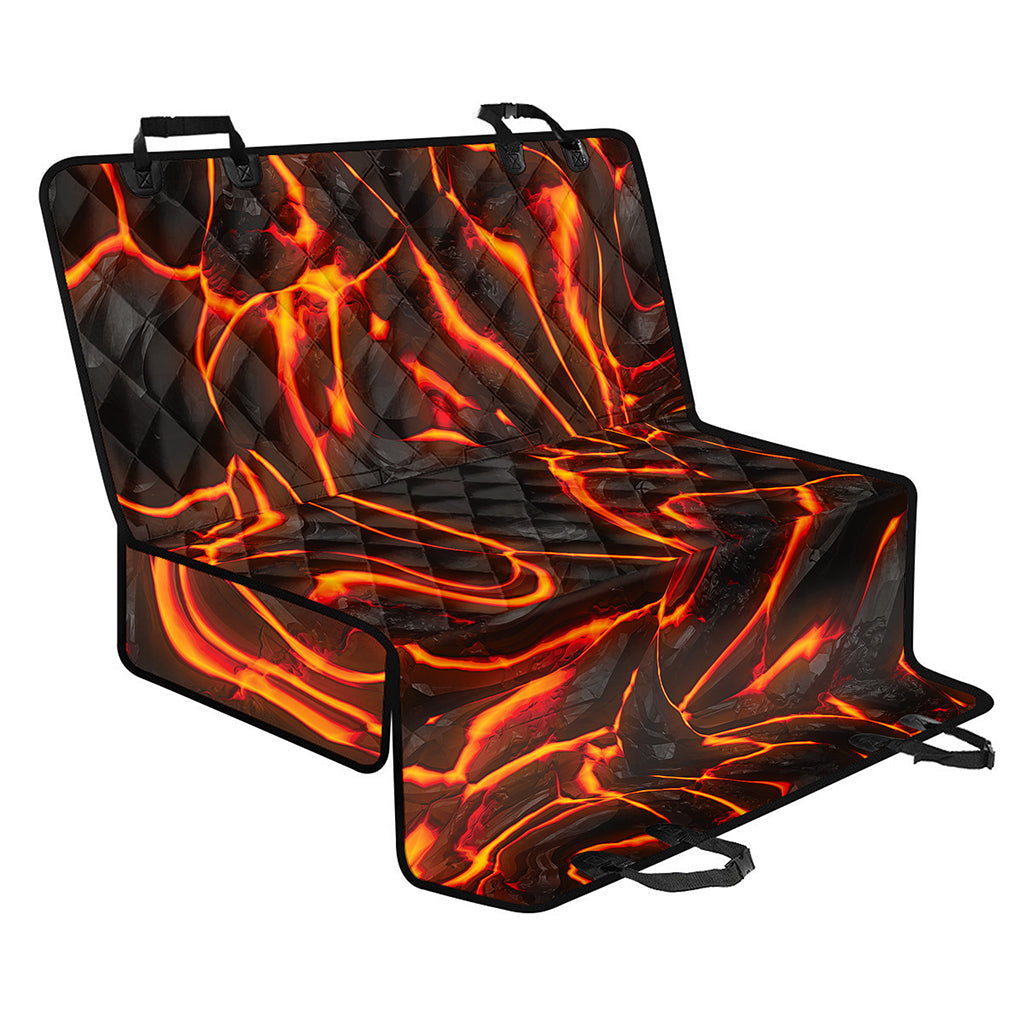 Lava Print Pet Car Back Seat Cover