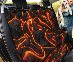 Lava Print Pet Car Back Seat Cover