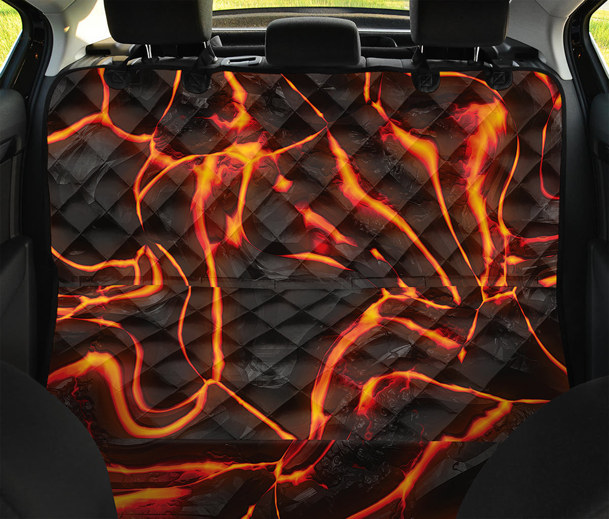 Lava Print Pet Car Back Seat Cover