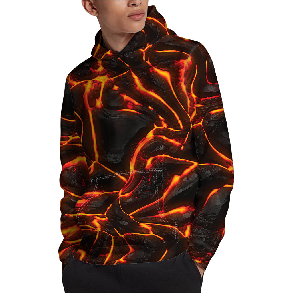 Lava Print Pullover Hoodie