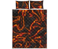 Lava Print Quilt Bed Set