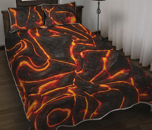 Lava Print Quilt Bed Set