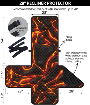 Lava Print Recliner Protector