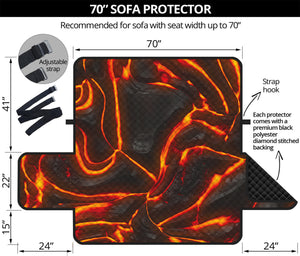 Lava Print Sofa Protector