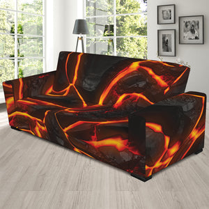 Lava Print Sofa Slipcover