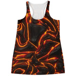 Lava Print Women's Racerback Tank Top