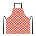 Lava Red And White Gingham Print Apron
