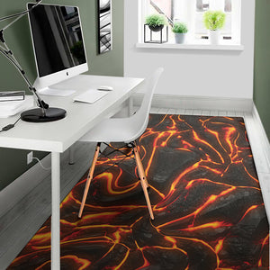 Lava Texture Print Area Rug