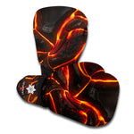 Lava Texture Print Boxing Gloves