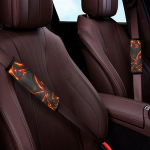 Lava Texture Print Car Seat Belt Covers