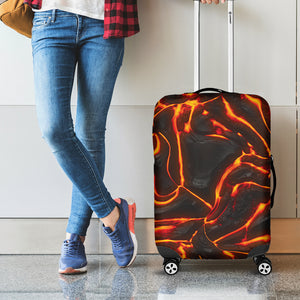 Lava Texture Print Luggage Cover