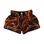 Lava Texture Print Muay Thai Boxing Shorts