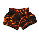 Lava Texture Print Muay Thai Boxing Shorts