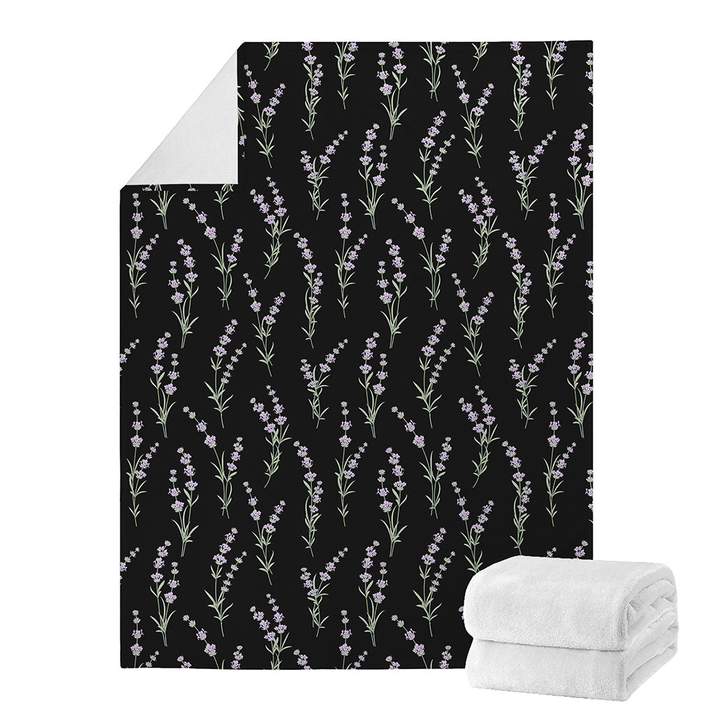 Lavender Flowers Pattern Print Blanket