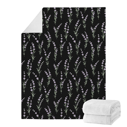 Lavender Flowers Pattern Print Blanket