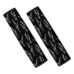 Lavender Flowers Pattern Print Car Seat Belt Covers
