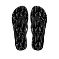 Lavender Flowers Pattern Print Flip Flops