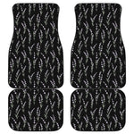 Lavender Flowers Pattern Print Front and Back Car Floor Mats