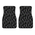 Lavender Flowers Pattern Print Front Car Floor Mats