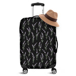 Lavender Flowers Pattern Print Luggage Cover