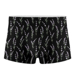Lavender Flowers Pattern Print Men's Boxer Briefs