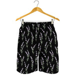 Lavender Flowers Pattern Print Men's Shorts