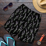 Lavender Flowers Pattern Print Men's Shorts
