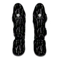 Lavender Flowers Pattern Print Muay Thai Shin Guards