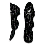 Lavender Flowers Pattern Print Muay Thai Shin Guard