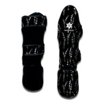 Lavender Flowers Pattern Print Muay Thai Shin Guard