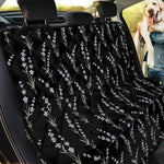 Lavender Flowers Pattern Print Pet Car Back Seat Cover