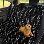 Lavender Flowers Pattern Print Pet Car Back Seat Cover