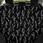 Lavender Flowers Pattern Print Pet Car Back Seat Cover