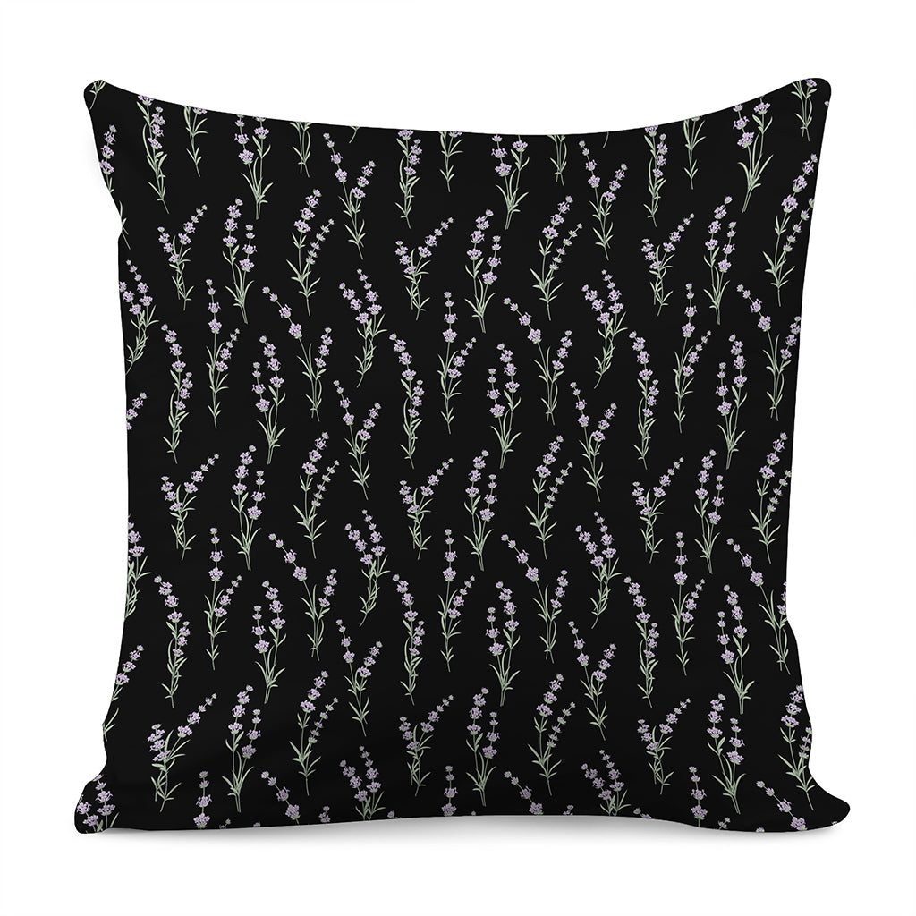 Lavender Flowers Pattern Print Pillow Cover