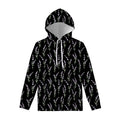 Lavender Flowers Pattern Print Pullover Hoodie