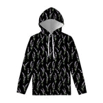 Lavender Flowers Pattern Print Pullover Hoodie
